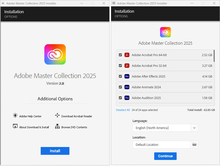 Adobe Master Collection 2025